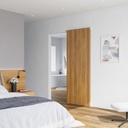 SMARTSTANDARD 30" Concealed Sliding Barn Door Hardware Kit with Soft Close Mechanisn, Wall Mount Concealed System, Aluminum (Door Not Included)