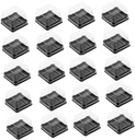 150 Pcs Egg-yolk Puff Boxes Square Plastic Moon Cake Holders Blister Packaging for Festivals and Parties