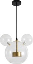 Cartoon Mouse Pendant Light Creative Personality Glass Chandelier Cute Fun Children's Bedroom Height Adjustable Ceiling White 001 001