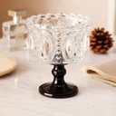 Christmas Vintage Cocktail Glasses Set, 7oz Retro Ice Cream Dessert Cups for Party Drinks, Whiskey, Festive Bar & Table Decor