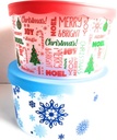 Greenbrier Holiday~Christmas Cookie Storage Buckets with Lids (2 Buckets)