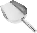 Cabilock Stainless Steel Ice Scoop Shovel for Grain Rice and Flour Multi-use Tool for Desserts Beans and Snacks Parties and Home Use