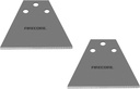 Firecore 2Pcs SDS Plus Floor Scraper Replacement Blades for Firecore 5" x 11" SDS Plus Floor Scraper FS22510