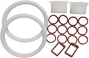 18 In 1 Seal Rings Parts Horn Shaped Sealing Tubes Fittings,Compatible for ZM Ice Cream Maker,Compatible for MK Soft Serve Machines accessories