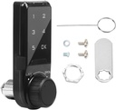 Code Security Lock Touch,VDHU Electronic Cabinet Deadbolt Lock,Digital Keypad Password Keyless Entry Key Access for Doors Coded Locker for Furniture,Hotel, Company, Factory (L=20)
