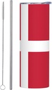 20ozDanish flag stainless steel straw lid cup, double-layer stainless steel, can be drunk directly or with a straw