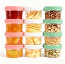 Food Storage Containers - 12 Pack 6.8 oz Freezer Storage Containers with Twist Top Lids, Leakproof, BPA Free, Microwave & Dishwasher Safe Takeout Container - Ideal for Soup and More