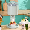 Household Ice Cream Machine, Fully Automatic 1L Mini Fruit Ice Cream Machine Children's DIY Cone Ice Cream Machine