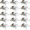 15 Pack of Comercial Door Handles Door Locks for Store Room with Heavy Duty Lever Handles for Closet