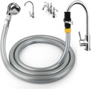 Sink Hose Attachment Hose:Portable Sink Faucet Spraye Dog Shower Hose,The Quick-Connect Cannot Be Expanded and Only for Faucets Diameter Less Than 1.2 in