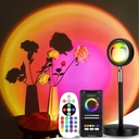 Sunset Lamp with APP & Remote Control,16 Colors Night Light 180° Rotation Rainbow 4 Modes Setting for Photography/Selfie/Party/Home/Living Room/Bedroom Decor, Gifts Women