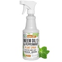 Mighty Mint Neem Oil & Peppermint Plant Nutrient Spray – Natural Leaf Shine for Indoor & Outdoor Use – Plant-Based Formula for Stronger, Healthy Plants - 16 oz