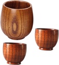 1set Natural Drinking Cup Stylish Sake and Water Mug Smooth Heat Insulation for Home Use and and Cups