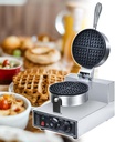 Commercial Belgian Waffle Maker, Non-Stick Professional Waffle Maker Machine, Restaurant Waffle Maker with Time Control & Temperature Adjustable,SingleHead