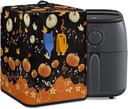 TODIYADDU Pumpkin Maple Leaves Air Fryer Dust Cover Insulated Pressure Cooker Cover with Front Pocket Kitchen Small Appliance Dust Covers for Instant Pot Coffee Maker Slow Cooker Trendy Home Decor