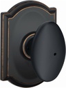 Schlage F40SIE716CAM Schlage F40-SIE-CAM Siena Privacy Door Knob Set with Decorative Camelot Trim
