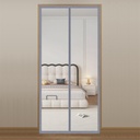 Liveinu Magnetic Screen Door, Self Sealing, Heavy Duty Screen Door Mesh Curtain with Magnets for Sliding, Patio, French, Front and Back Door, Pet and Kid Friendly, Grey 2, 80“x88“