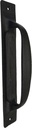 9" Flat Iron Handle - DS-02 - for Gate, Garage, Closet, Cabinet, Sliding Barn & Shed Doors - in Vintage Black Wrought Iron Finish for Interior & Exterior Designing - DS-02 Blk (2)
