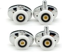 Set of 4 New Oval Singel Wheel Shower Door Rollers 23mm
