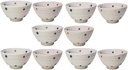 Set of 5 Couple Rice Bowl Set, Large and Small Set, Large 4.5 x 2.6 inches (11.6 x 6.6 cm), Small 4.2 x 2.4 inches (10.8 x 6.2 cm), Japanese Tableware, Sake Cup, Restaurant, Inn, Commercial Use