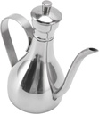 YOUTHINK Stainless Steel Oil Dispenser, 350ml Olive Oil Dispenser Bottle Leak Proof Pouring Oil Pot for Kitchen Household