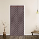 uxcell Magnetic Thermal Insulated Door Curtain, Fits 31.5" x 79" Door Durable Oxford Weatherproof Door Blanket to Keep Warm in Winter and Cool in Summer, Coffee