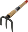 HACHIEMON Japanese Craftsmanship Garden Tool Hand Cultivator Rake Tiller Tool - Durable and Lightweight - Made in Japan