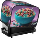 Cereal In Bowl 2 Slice Toaster Covers Bread Machine Cover Quilted Dustproof Fingerprint Protectors Small Washable Appliance Cover Bread Maker Dust Protection Universal Size