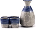 Ceramics Sake Cup Jug Japan Pot of Four Cups Wineglass Set Winebowl Small Ceramic Wine Cups Set
