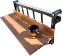 Balcony Bar Table For Railings, Balcony Table, Outdoor Hanging Rail Tables For Deck, Outdoor Folding Table, Wall-Mounted Small Folding Space Saving Serving Table Desk, For Patio Garden Porch ( Color :