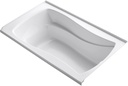 Kohler K-1242-R-0 5 ft. Drop-In Acrylic Tub w/Tile Flange & Drain White