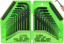 SWANLAKE 32PCS Hex Key Set, Allen Wrench Set Inch/Metric MM(0.7mm-10mm) SAE(0.028"-3/8)