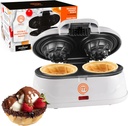 MasterChef Double Waffle Cone Bowl Maker- Makes Two 4" Bowls at Once! Non-Stick, Easy To Clean, Even Heating- Perfect Homemade Ice Cream Sundaes, Fruits, Custard- Fun Dessert for Holiday Party or Gift