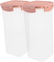 Housoutil 2pcs Bread Storage Box Airtight Containers for Homemade Bread Yogurt Maker Multi-purpose Food Storage for Kitchen Counter Design