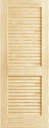 Plantation Louver/Louver Passage Door, Unfinished, 32" x 80" x 1.375"