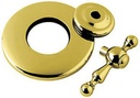 Rohl AC27L-IB/TO Bathtub & Shower Sets 4 Port 3 Way Diverter, Inca Brass