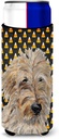 Golden Doodle 2 Candy Corn Halloween Ultra Beverage Insulators for slim cans
