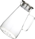 Large Capacity Glass Juice Pitcher Transparent Kettle for Home Use for Parties Bbqs and Family Gatherings Suitable for Juice Water and Iced Tea