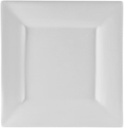 10 Strawberry Street Whittier 10.125" Square Dinner Plate, Set of 6, White