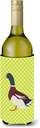 Caroline's Treasures BB7682LITERK Rouen Duck Green Wine Bottle Hugger Bottle Cooler Sleeve Hugger Machine Washable Collapsible Insulator Beverage Insulated Holder