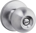 SK3000RG-26DV1 Regina Knob Privacy Lock with New Chassis with RCAL Latch and RCS Strike Satin Chrome Finish