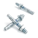 5/8" x 5" Concrete Anchors (25 Pack) 5/8 inch Wedge Anchors Bolts Zinc Plated