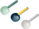 3Pcs Multi Function Rice Spoon Comfortable Handle Versatile Scoop for Rice Cereals and Flour Unique Clip Design for Easy Sealing and Storage Kitchen Utensil
