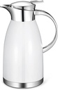 Thermal Coffee Carafe (64 Oz), 18/8 Stainless Steel Insulated Coffee Carafe - Elegant design, Double Walled Vacuum Flask for Tea, Water and Coffee