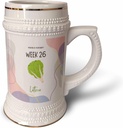 3dRose Image of Lettuce how big is your baby week 26-22oz Stein Mug (stn-388478-1)