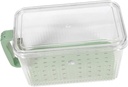 Small Fridge Bread Box Food Storage Container with Smooth Edges for Kitchen and Bakery Airtight Pastry Organizer for Toast Loaf and Fresh Produce Fresh-Keeping Box
