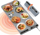 Extra Large Food Warming Mat for Countertop, 31.5'' x 15'' Food Warmers for Parties Buffet, Rollable Electric Warming Tray with 9 Levels Temperature Setting, 8s Fast Heat up