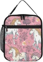 Insulated Lunch Bags for Women Reusable Lunch Boxes Unicorns Waterproof Tote Bag Lunch Cooler Bag for Work