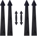 skysen Magnetic Garage Door Decorative Faux Hinges Handles Accents Hardware Kit Black(cxckls)