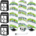 2554 2554A 2590 2593 2596 Replacement Parts for Bissell CrossWave Max and HydroSteam 35151 3515 35152 3513 3518, 3 Pack Pet Brush Rolls 2788 and 3 Pack Filters 1866, 1618641 1608684 LUXRILIX